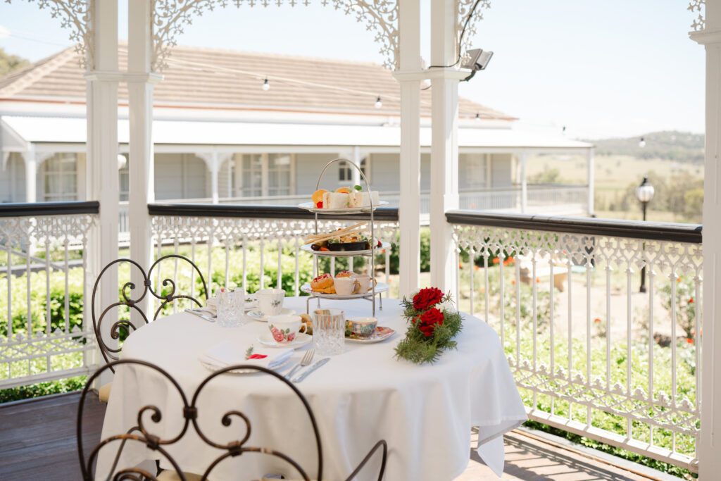High tea on the verandah at voco Kirkton Park