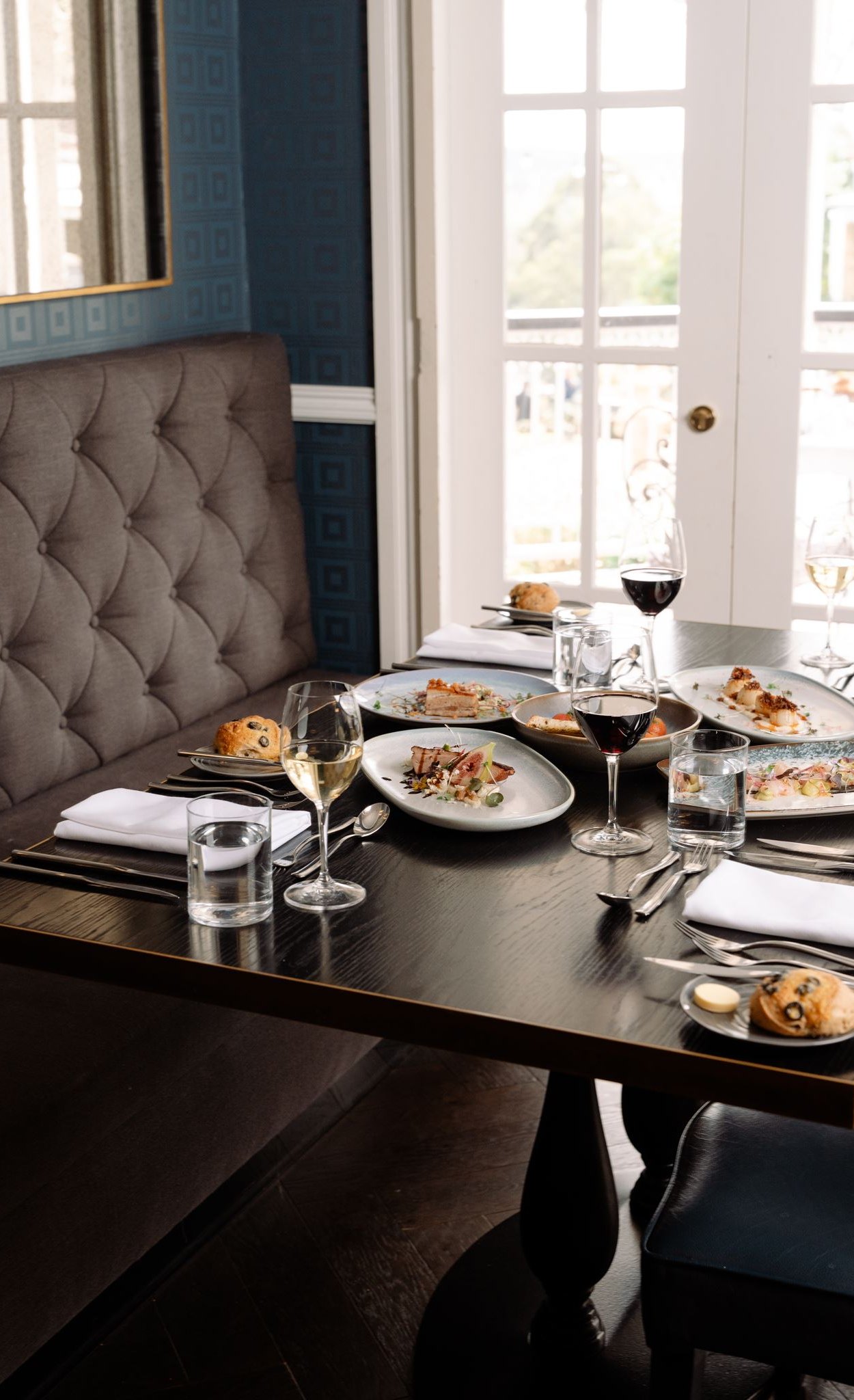 A table set for dinner at Locavore Restaurant, voco Kirkton Park